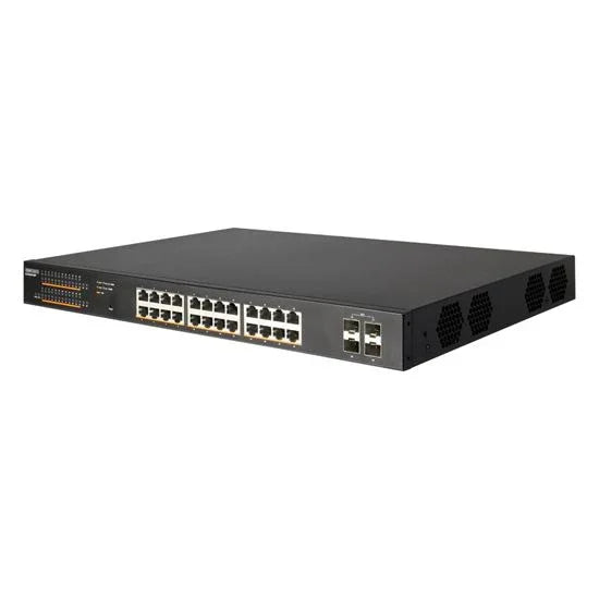 EDGECORE 28 Port Gigabit PoE+ Web- Smart Ethernet Switch. 4-port SFP & 24 PoE po - LX2001 - Homewares, Outdoor, Phone Accessories, Cases, Speakers, Headphones + More -