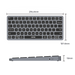 UNITEK 9-in-1 Hub with Keyboard. Back Light & Ergonomic Design. Inludes 3x USB-A