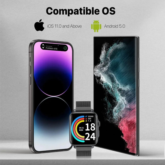 PROMATE IP68 Smart Watch with Handsfee & Large 1.8" DIsplay. Bluetooth Calling. - LX2001 - Homewares, Outdoor, Phone Accessories, Cases, Speakers, Headphones + More -