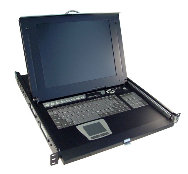 REXTRON All-in-1 Integrated LCD KVM Drawer. 8 Port, 17'''' Screen Size. 1x conso
