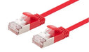 DYNAMIX 1m Cat6A S/FTP Red Ultra-Slim Shielded 10G Patch Lead (34AWG) with RJ45 - LX2001 - Homewares, Outdoor, Phone Accessories, Cases, Speakers, Headphones + More -