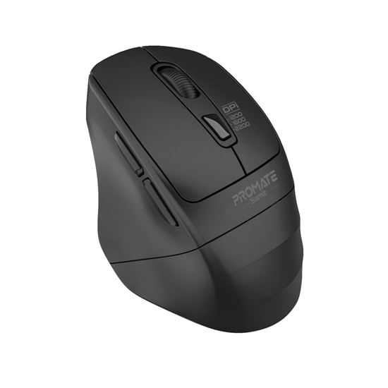 PROMATE Ergonomic Silent Click Wireless Mouse with up to 2200 DPI. 10m Working R