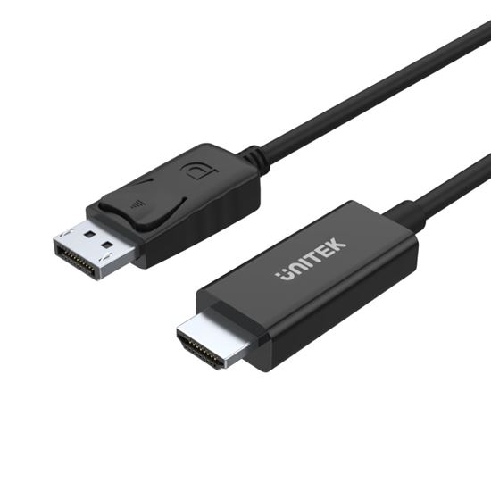 UNITEK 1.8m DisplayPort to HDMI Cable. Supports FHD up to 1920x1200 PC & HDTV up