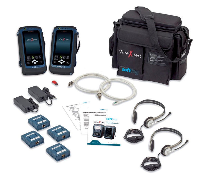WIREXPERT 2,500MHz Tester Kit for up to CAT8 Network Cabling. Includes Both Loca