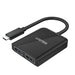 UNITEK 8K USB-C to Dual DisplayPort Adapter with MST. Supports 8K@60Hz or 4K@120