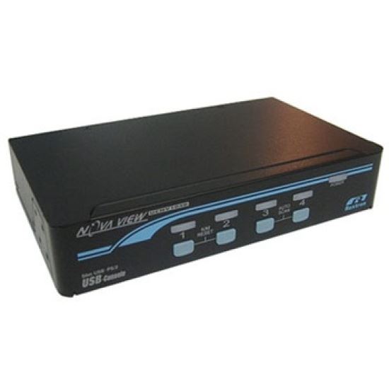 REXTRON 1-4 USB/PS2 Hybrid KVM Switch with USB Console Ports. Includes 4x 1.8m U