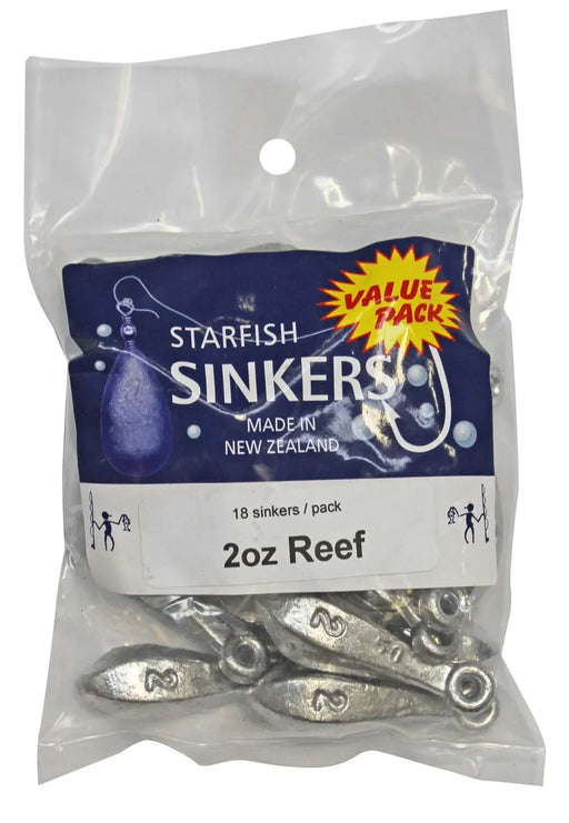 Starfish Reef Sinker Value Pack 2oz (18 per pack) - LX2001 - Homewares, Outdoor, Phone Accessories, Cases, Speakers, Headphones + More -