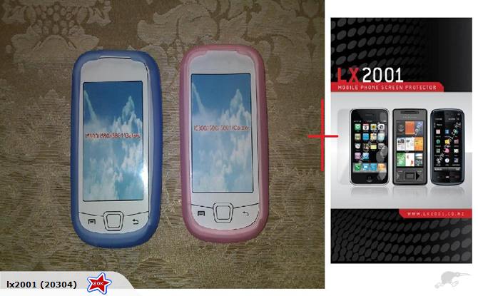 Samsung i5800 Blue Pink Case + SP