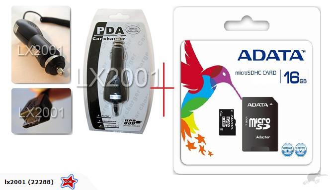 16GB Micro SD + Car Charger