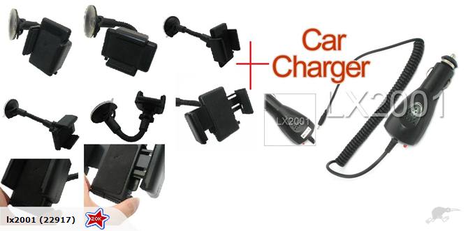 nokia car charger small pin + Car Kit Holder
