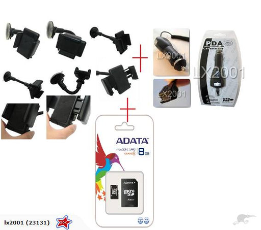 Car Kit + Car Charger + 8GB Micro SD Card