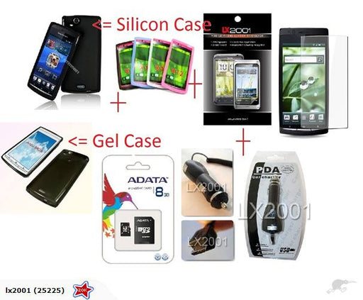 Sony ericsson Arc Case Car Charger SP 8GB SD Card