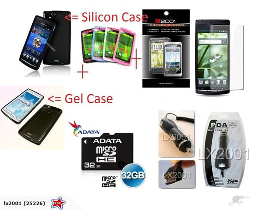 Sony ericsson Arc Case Car Charger SP 32GB SD Card