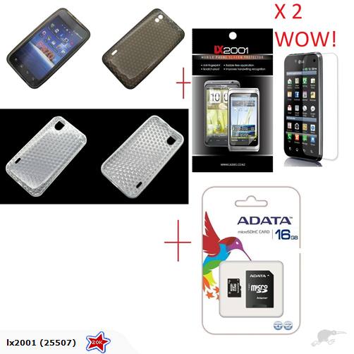 LG Optimus Black P970 Gel Case SP 16GB Micro SD