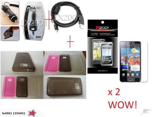 Samsung i9100 Galaxy S2 Case Charger USB PC Cable