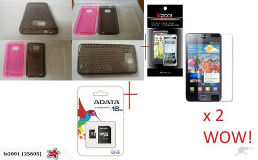 Samsung i9100 S2 Gel Case SP x2 16GB Card - LX2001 - Homewares, Outdoor, Phone Accessories, Cases, Speakers, Headphones + More -