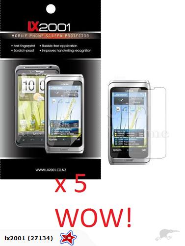 Nokia E7 Screen Protector x 5