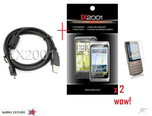 Nokia C3-01 Screen Protector + USB Cable - LX2001 - Homewares, Outdoor, Phone Accessories, Cases, Speakers, Headphones + More -