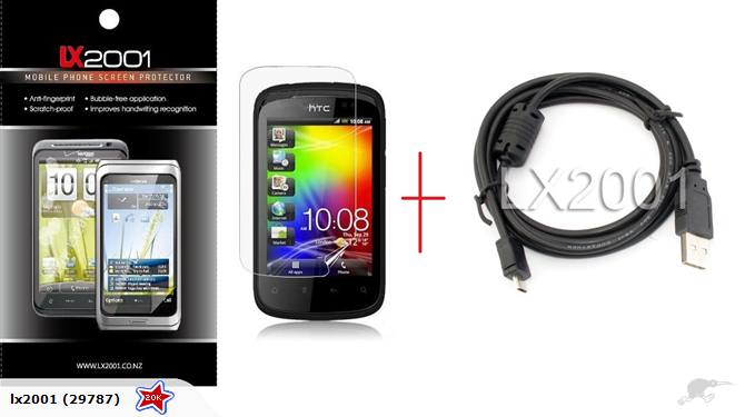 HTC Explorer Screen Protector + USB PC Cable
