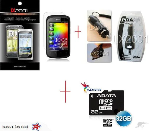 HTC Explorer SP + Car Charger + 32GB Card - LX2001 - Homewares, Outdoor, Phone Accessories, Cases, Speakers, Headphones + More -
