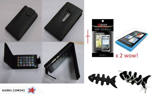 Nokia N9 Leather Case + Screen Protector