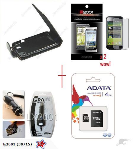 Samsung i9000 Galaxy S Leather Case + 4GB Charger - LX2001 - Homewares, Outdoor, Phone Accessories, Cases, Speakers, Headphones + More -