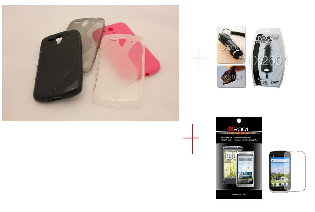 Huawei Ascend G300 Case + SP + Car Charger