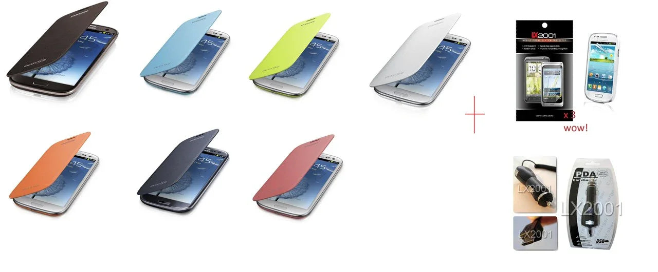 Samsung Galaxy S3 Mini Leather Flip Case Charger - LX2001 - Homewares, Outdoor, Phone Accessories, Cases, Speakers, Headphones + More -