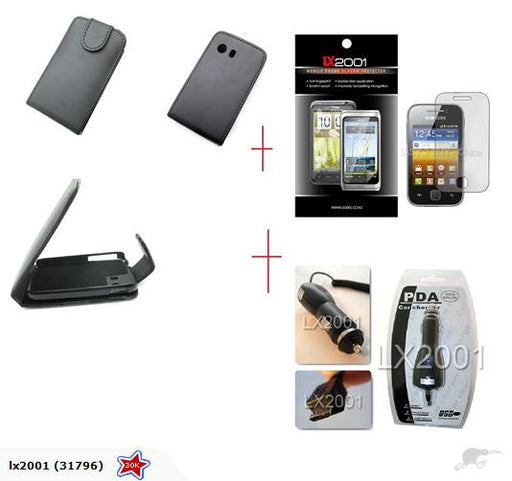 Samsung Galaxy Y s5360 Leather Case Car Charger