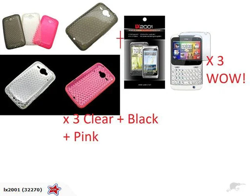 HTC ChaCha CaseS x 3 wow! - LX2001 - Homewares, Outdoor, Phone Accessories, Cases, Speakers, Headphones + More -