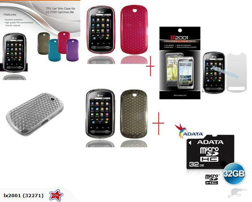 LG P350 Optimus Me Gel Case 32GB Micro Card - LX2001 - Homewares, Outdoor, Phone Accessories, Cases, Speakers, Headphones + More -