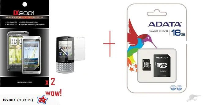 Nokia Asha 303 Screen Protector 16GB Card - LX2001 - Homewares, Outdoor, Phone Accessories, Cases, Speakers, Headphones + More -