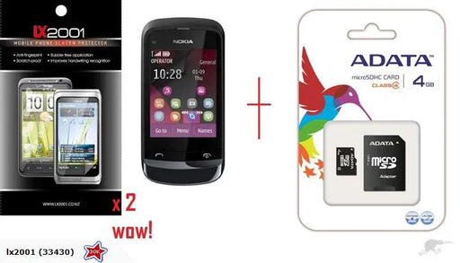 Nokia C2-02 Screen Protector 4GB Card - LX2001 - Homewares, Outdoor, Phone Accessories, Cases, Speakers, Headphones + More -