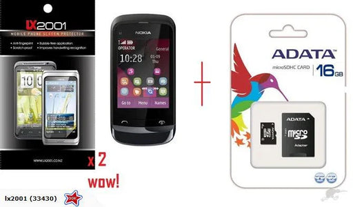 Nokia C2-02 Screen Protector 16GB Card - LX2001 - Homewares, Outdoor, Phone Accessories, Cases, Speakers, Headphones + More -