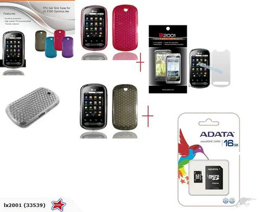 LG P350 Optimus Me Gel Case 16GB Micro Card - LX2001 - Homewares, Outdoor, Phone Accessories, Cases, Speakers, Headphones + More -