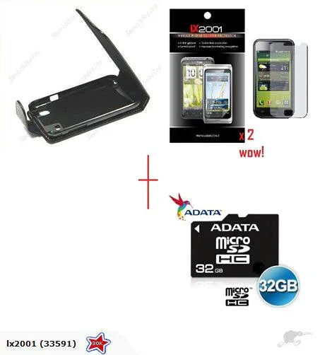 Samsung i9000 Galaxy S Leather Case + 32GB Card - LX2001 - Homewares, Outdoor, Phone Accessories, Cases, Speakers, Headphones + More -