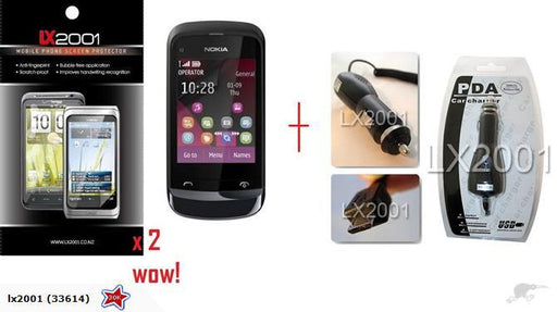 Nokia C2-02 Screen Protector Car Charger - LX2001 - Homewares, Outdoor, Phone Accessories, Cases, Speakers, Headphones + More -