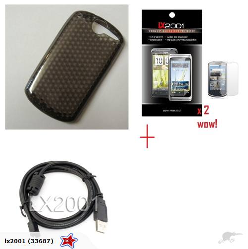 Huawei Ideos X5 U8800 Gel Case + USB Cable + SP