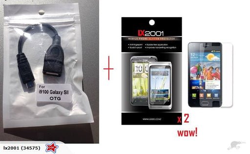 micro USB OTG cable S2 I9100 + Screen Protector