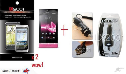 Sony Xperia U ST25i Screen Protector Car Charger - LX2001 - Homewares, Outdoor, Phone Accessories, Cases, Speakers, Headphones + More -