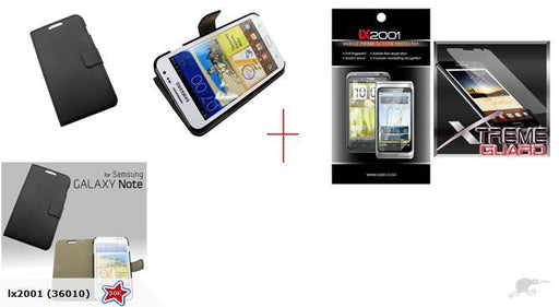 Samsung Galaxy Note Leather Case + Protector - LX2001 - Homewares, Outdoor, Phone Accessories, Cases, Speakers, Headphones + More -