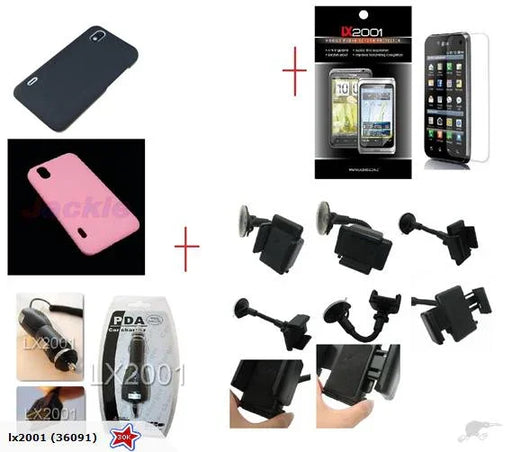 LG Optimus P970 Hard Rubber Case Car Kit Charger - LX2001 - Homewares, Outdoor, Phone Accessories, Cases, Speakers, Headphones + More -