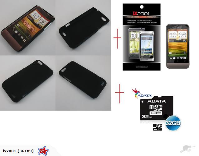 HTC ONE V Rubber Case 32GB Micro SD Card