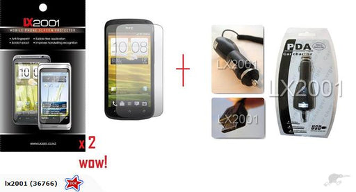 HTC ONE S Screen Protector + Car Charger