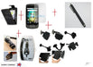 LG P500 Leather Case Car Charger Kit Holder Stylus
