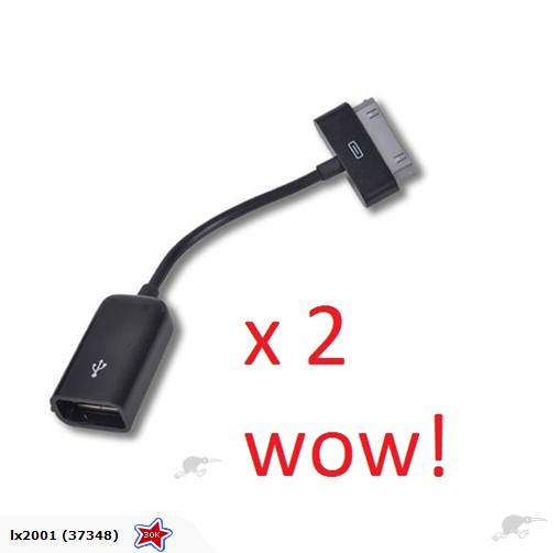 2 x Samsung Galaxy Tab OTG Cable