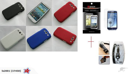 Samsung Galaxy S3 Hard Rubber Case Charger