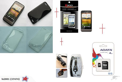 HTC ONE V Case SP 4GB Micro SD Card Charger