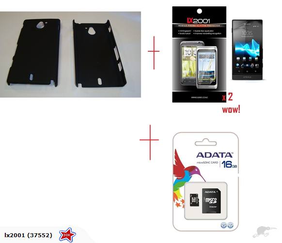 Sony Xperia Sola MT27i Case + 16GB MicroSD Card