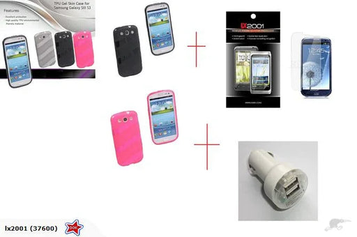Samsung Galaxy S3 Gel Case DUAL Charger - LX2001 - Homewares, Outdoor, Phone Accessories, Cases, Speakers, Headphones + More -